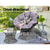 Gardeon Papasan Chair and Side Table Set- Grey