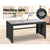 Gardeon Set of 4 Outdoor Rattan Chairs & Table - Black