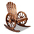 Gardeon Wagon Wheels Rocking Chair - Brown - Decorly