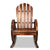 Gardeon Wagon Wheels Rocking Chair - Brown - Decorly