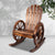 Gardeon Wagon Wheels Rocking Chair - Brown - Decorly