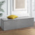 Artiss Storage Ottoman Blanket Box Grey LARGE Fabric Rest Chest Toy Foot Stool