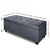 Artiss Large Fabric Storage Ottoman - Grey