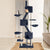 i.Pet 244cm Multi Level Cat Scratching Post In Grey