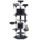 i.Pet 203cm Cat Tree Tower Scratching Post In Dark Grey