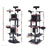 i.Pet 203cm Cat Tree Tower Scratching Post In Dark Grey