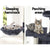 i.Pet 203cm Cat Tree Tower Scratching Post In Dark Grey