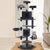 i.Pet 203cm Cat Tree Tower Scratching Post In Dark Grey