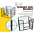 i.Pet 8 Panel Pet Dog Playpen Puppy 80x60cm
