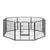 i.Pet 8 Panel Pet Dog Playpen Puppy Exercise Cage Enclosure Fence Play Pen 80x80cm - Decorly