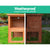 i.Pet 93cm Tall Wooden Pet Guinea pig Coop