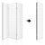 Artiss 4 Panel Wooden Room Divider - White - Decorly