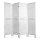 4 Panel Foldable Wooden Room Divider in White