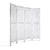 4 Panel Foldable Wooden Room Divider in White