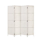 Artiss 4 Panels Room Divider Screen Privacy Rattan Timber Fold Woven Stand White