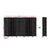 8 Panel Rattan Room Divider in Black