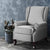 Artiss Recliner Chair Luxury Lounge Armchair Single Sofa Couch Fabric Grey - Decorly