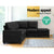 5 Seater Modular Sofa Lounge including Chaise in Dark Grey