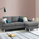 3 Seater Corner Lounge Set with Chaise In Grey