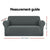 Artiss Sofa Cover Elastic Stretchable Couch Covers Grey 3 Seater - Decorly