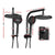 WELS Round 9 inch Rain Shower Head and Mixer Set Bathroom Handheld Spray Bracket Rail Mat Black - Decorly