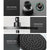 WELS Round 9 inch Rain Shower Head and Mixer Set Bathroom Handheld Spray Bracket Rail Mat Black - Decorly