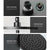 WELS Round 9 inch Rain Shower Head & Taps Set Bathroom Handheld Spray Bracket Rail Mat Black - Decorly