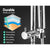 WELS Round 9 inch Rain Shower Head and Mixer Set Bathroom Handheld Spray Bracket Rail Chrome - Decorly