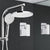 WELS Round 9 inch Rain Shower Head and Mixer Set Bathroom Handheld Spray Bracket Rail Chrome - Decorly