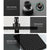 WELS Square 8 inch Rain Shower Head & Mixer Set Bathroom Handheld Spray Bracket Rail Mat Black - Decorly