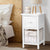 2 PCS Ariss Bedside Table - White - Decorly