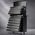 Giantz Tool Chest and Trolley Box Cabinet 16 Drawers Cart Garage Storage Black