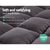 Giselle Bedding Mattress Topper Pillowtop Bamboo Charcoal Double