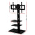 Artiss Floor TV Stand Bracket Mount Swivel Height Adjustable 32 to 70 Inch Black - Decorly