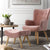 Lansar Accent Armchair And Ottoman In Rose