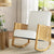 Artiss Rocking Chair Armchair Boucle Accent Chairs Sherpa Upholstered White