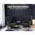 Gaia Rocking Fabric Armchair In Charcoal