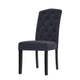 Set of 2 Dayna French Provincial Dining Chairs In Black