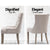 Set of 2 Cayes French Provincial Dining Chair In Cream