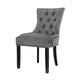 Set of 2 Cayes French Provincial Dining Chair In Velvet Grey