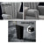 Artiss Upholstered Fabric Armchair Accent Tub Chairs Modern seat Sofa Lounge Grey - Decorly