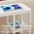 Bedside Table with Power - Chic Look, White