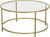 Gold Glass Table