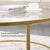 Gold Glass Table