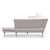 Sarantino Faux Linen Corner Sofa Lounge L-shaped Chaise Light Grey