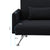 Sarantino Mia 3-Seater Sofa Bed with Chaise in Black