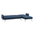 Sarantino Mia 3-Seater Sofa Bed with Chaise in Blue