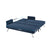 Sarantino Mia 3-Seater Sofa Bed with Chaise in Blue