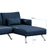 Sarantino Mia 3-Seater Sofa Bed with Chaise in Blue