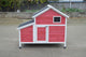 Red Chicken Coop Rabbit Hutch Cat Cage Hen Chook House